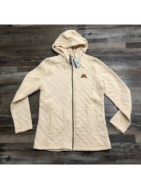 Summit Sportswear Womens Medium Minnesota Gophers Full Zip Quilted Jacket NEW